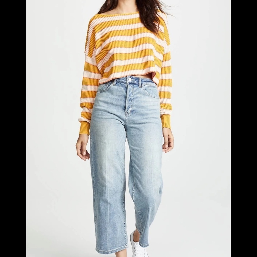 Free People Just My Stripe Sweater - Picture 2 of 11